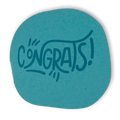 Congrats Greeting Card I (Teal)